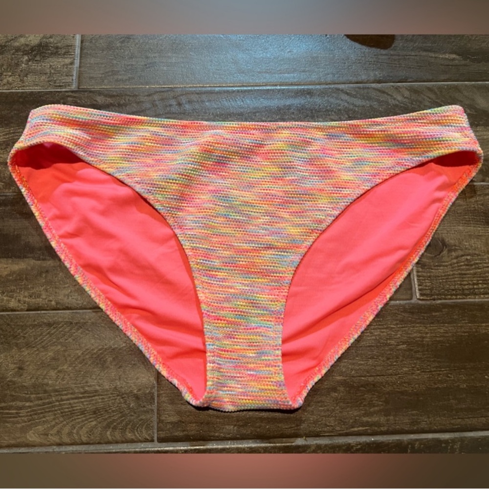 Aerie Colorful Rainbow Ribbed Bikini Top & Bottom Set - Picture 4 of 6